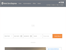 Tablet Screenshot of hotelzerodegrees.com